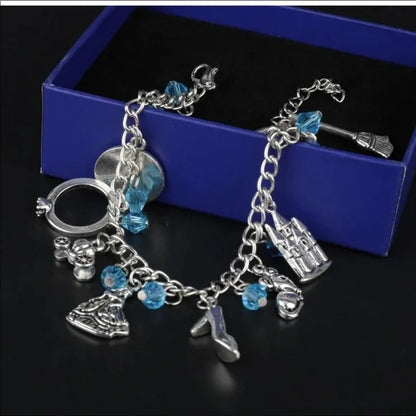 NEW CINDERELLA Charms with Gemstone 💎 Bracelet.‎