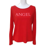 NWOT Victoria's Red‎ "Angel" Long Sleeve Shirt. Size Medium. Women's Fashion