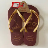 NWT Harry Potter Havaianas Slippers 13M Red Unisex‎