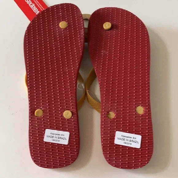 NWT Harry Potter Havaianas Slippers 13M Red Unisex‎