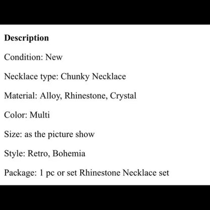 NWT Brand New Very Beautiful Big Chunky Charm‎ Necklace
