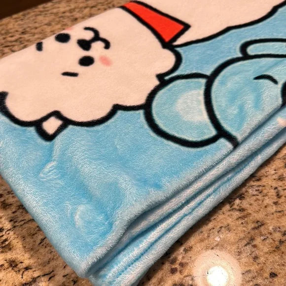 BT21 Soft Fluffy Fleece Decorative Blankets Bed Decor Bedroom‎ Throw Blanket New