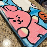 BT21 Soft Fluffy Fleece Decorative Blankets Bed Decor Bedroom‎ Throw Blanket New