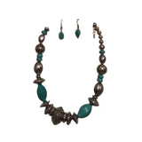 New Turquoise Necklace Earrings Jewelry Set. Women's Ladies‎ Fashion