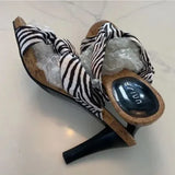 Unisa Size‎ 8 is very cute 🦓 zebra striped heels. Women's Fashion