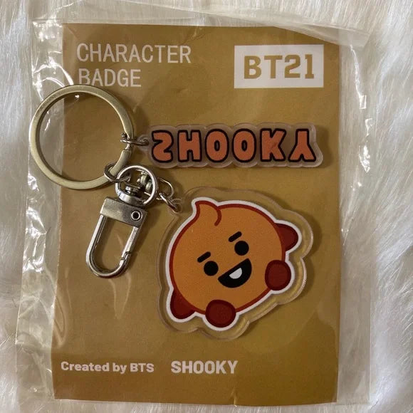 BTS‎ 21 BT21 BTS21 "Shooky" Keychain Bag‎ Charm. Trending Fashion Accessories