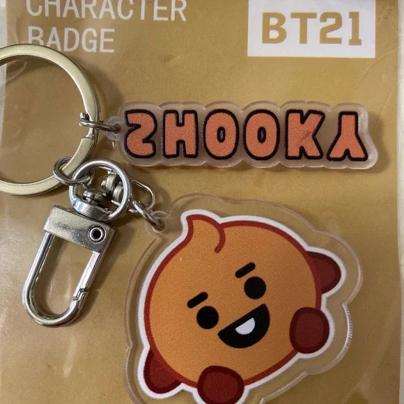 BTS‎ 21 BT21 BTS21 "Shooky" Keychain Bag‎ Charm. Trending Fashion Accessories