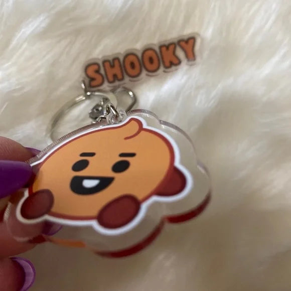 BTS‎ 21 BT21 BTS21 "Shooky" Keychain Bag‎ Charm. Trending Fashion Accessories