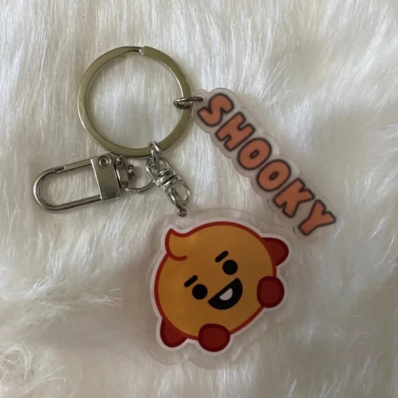 BTS‎ 21 BT21 BTS21 "Shooky" Keychain Bag‎ Charm. Trending Fashion Accessories