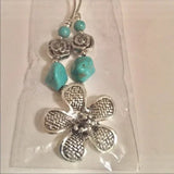 Brand New Jewelry Necklace Turquoise Floral‎ Design. Women's Fashion Jewelry