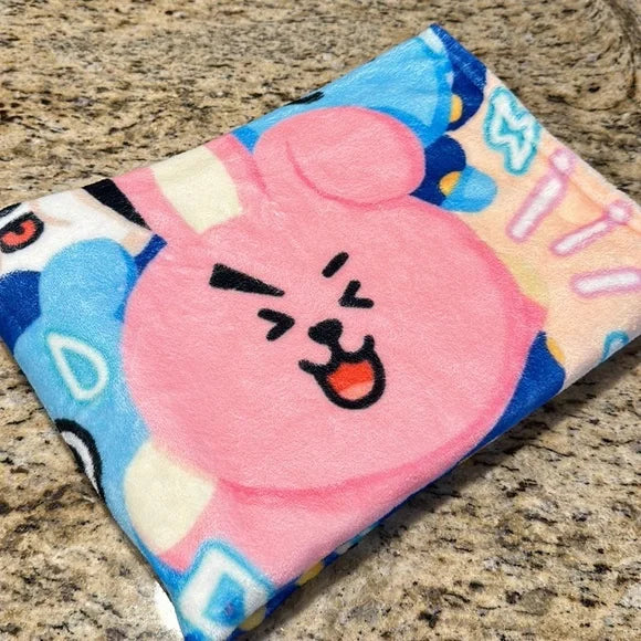 Forever BT21 Soft Fluffy Fleece Decorative‎ Blankets Bed Decor Throw New