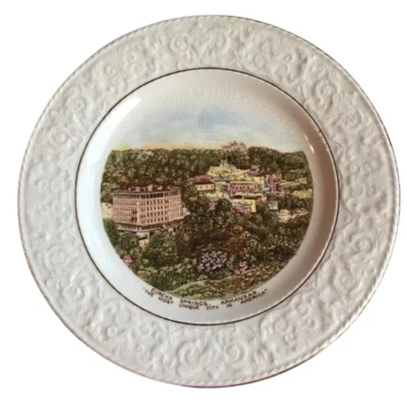 10" Eureka Spring in‎ Arkansas Home Decor Ceramic Plate