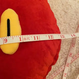 NWOT New BTS21 Line Friends Plushie "TATA" red heart BTS 21 stuff toys approx 13" x 17"