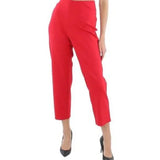 NWOT JM Collection Women's Red Wide-Leg Ponte Pull On Cropped Pants Petite XL