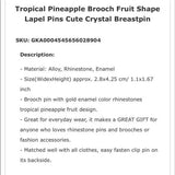 30% OFF NWT New Pineapple 🍍‎ Brooch Pin