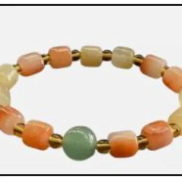 NWT 8mm Certified Natural Jade Round Beads Bracelet. Fashion Charm Bracelet.