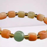 NWT 8mm Certified Natural Jade Round Beads Bracelet. Fashion Charm Bracelet.