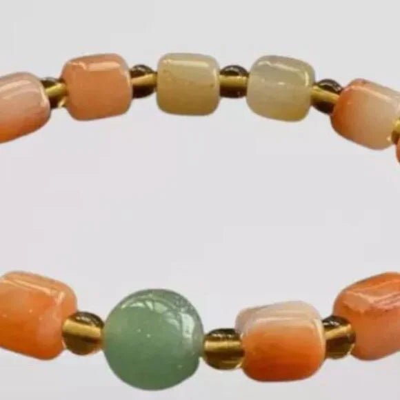 NWT 8mm Certified Natural Jade Round Beads Bracelet. Fashion Charm Bracelet.