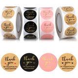 2000Pcs 1inch Thank You Stickers 3-Color Thank You Stickers Small Business NEW