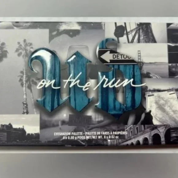 NIB Limited Edition Urban Decay On The Run Detour Eye Shadow Palette -8 Shades