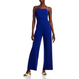 NWT Aqua Women's Blue Halter Wide Leg Party Jumpsuit Evening Size XL