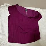 NWT Worthington Women's Purple Sleeveless Satin Blouse Size Large.