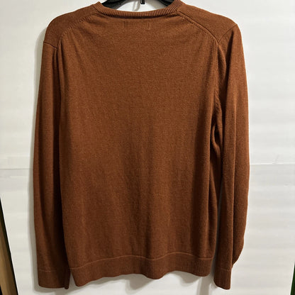 Eddie Bauer V-Neck Sweater Cotton Cashmere Cozy Stylish Size Small Winter Fall