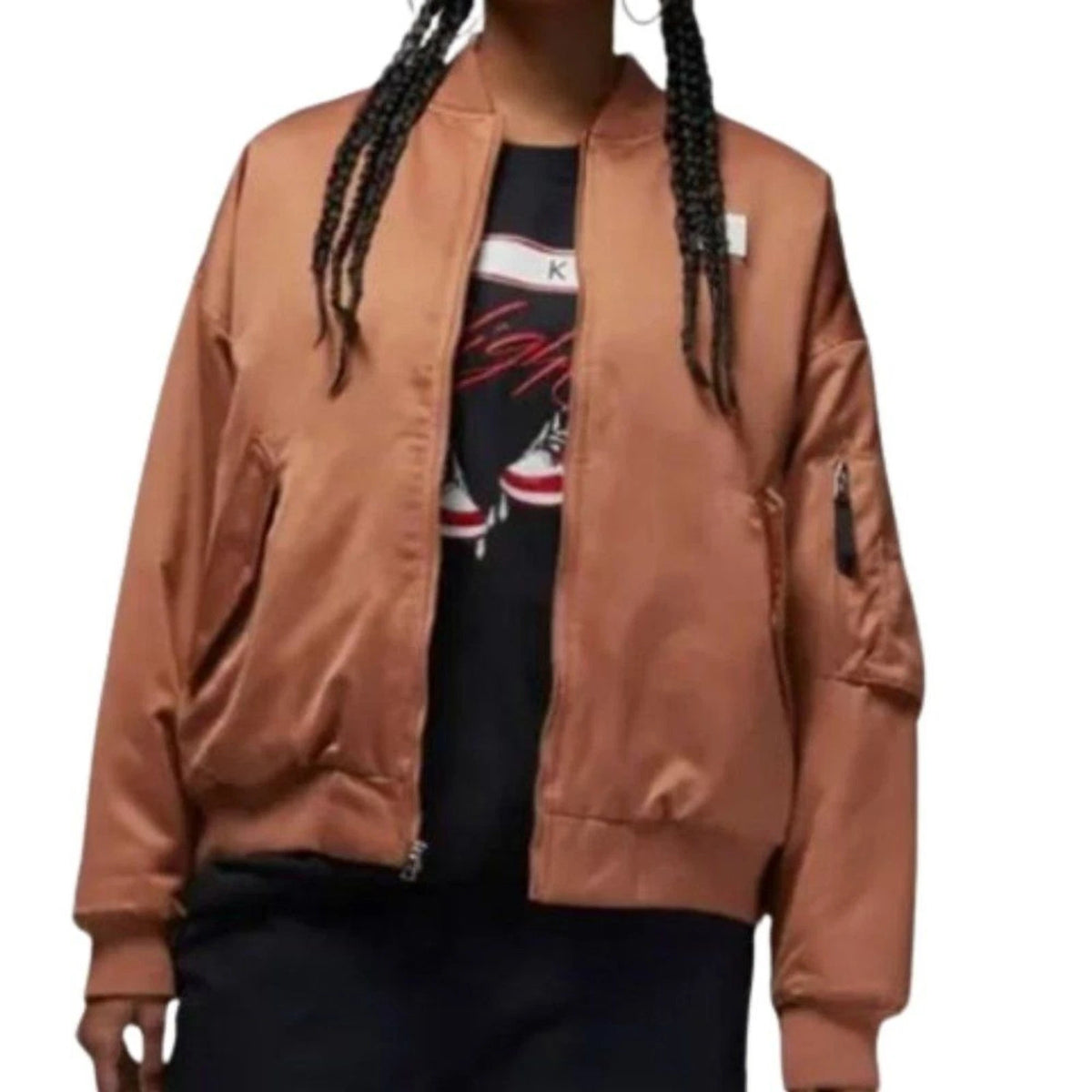 Air Jordan women's brown jacket size XL brand new