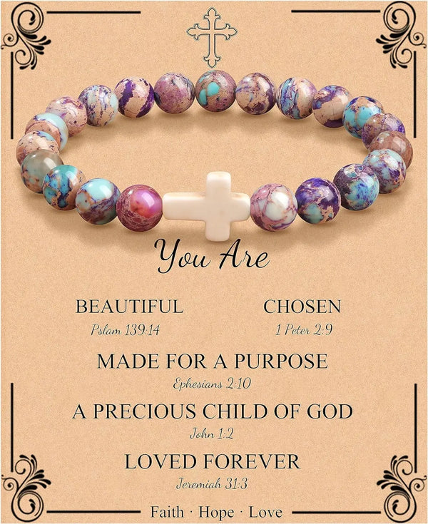 NWT Christian Bracelets for Women Cross Bracelets for Religious Women Girls Easter