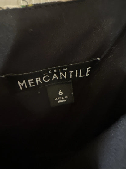 J.Crew Mercantile Floral Maxi Dress Black Multi Size 6