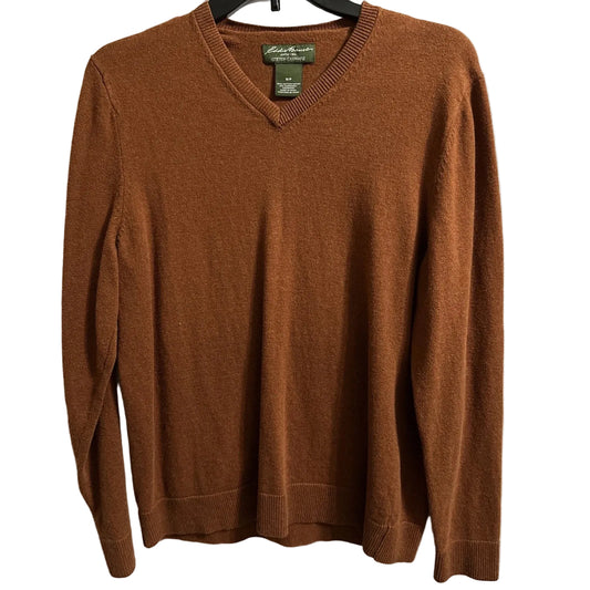 Eddie Bauer V-Neck Sweater Cotton Cashmere Cozy Stylish Size Small Winter Fall Donated by June