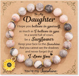 NWT Sunflower Bracelets Gifts for Women Girls Valentines Day Ideas for Daughter