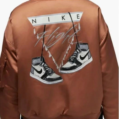 Air Jordan women's brown jacket size XL brand new