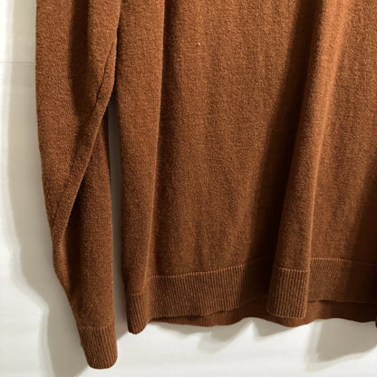 Eddie Bauer V-Neck Sweater Cotton Cashmere Cozy Stylish Size Small Winter Fall