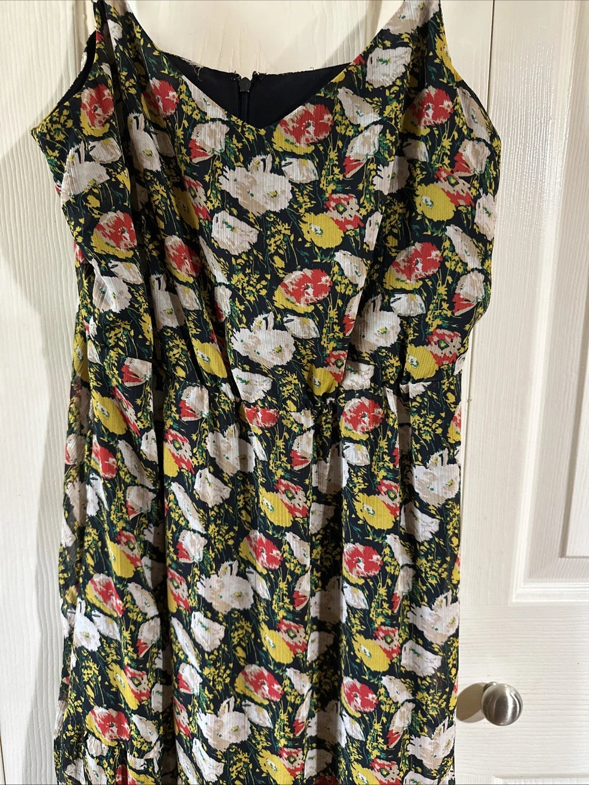 J.Crew Mercantile Floral Maxi Dress Black Multi Size 6