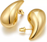 New Waterdrop Gold Earrings for Women Teardrop Gold Big Earrings Fashion Jewelry