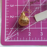 New Gold Plated Bell Style Round Dangling Shiny Earrings. Women's Fashion.