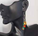 New E1835 Colorful Cluster Dangle Earrings. Women's Fashion Accessories.