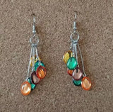 New E1835 Colorful Cluster Dangle Earrings. Women's Fashion Accessories.