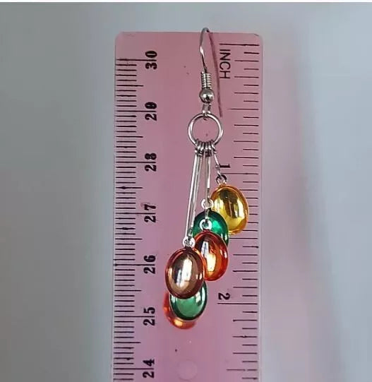 New E1835 Colorful Cluster Dangle Earrings. Women's Fashion Accessories.