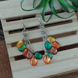 New E1835 Colorful Cluster Dangle Earrings. Women's Fashion Accessories.