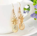 Brand New Gold-Plated Cute Pineapple 🍍 Earrings. Women's Fashion Jewelry