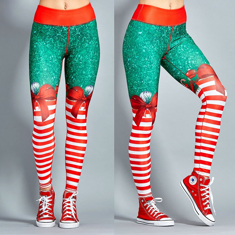 Christmas Trousers Leggings For Women