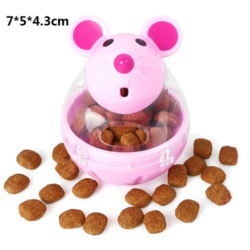 Interactive Pet Food Dispenser Dome-Shaped Toy