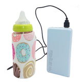 3pcs USB Milk Water Warmer Travel Stroller Insulated Bag Bottle Heater