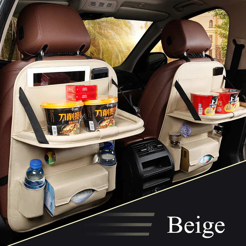 Car Seat Back Organizer Keeps your vehicle's interior well organized and protect your backseat at the same time