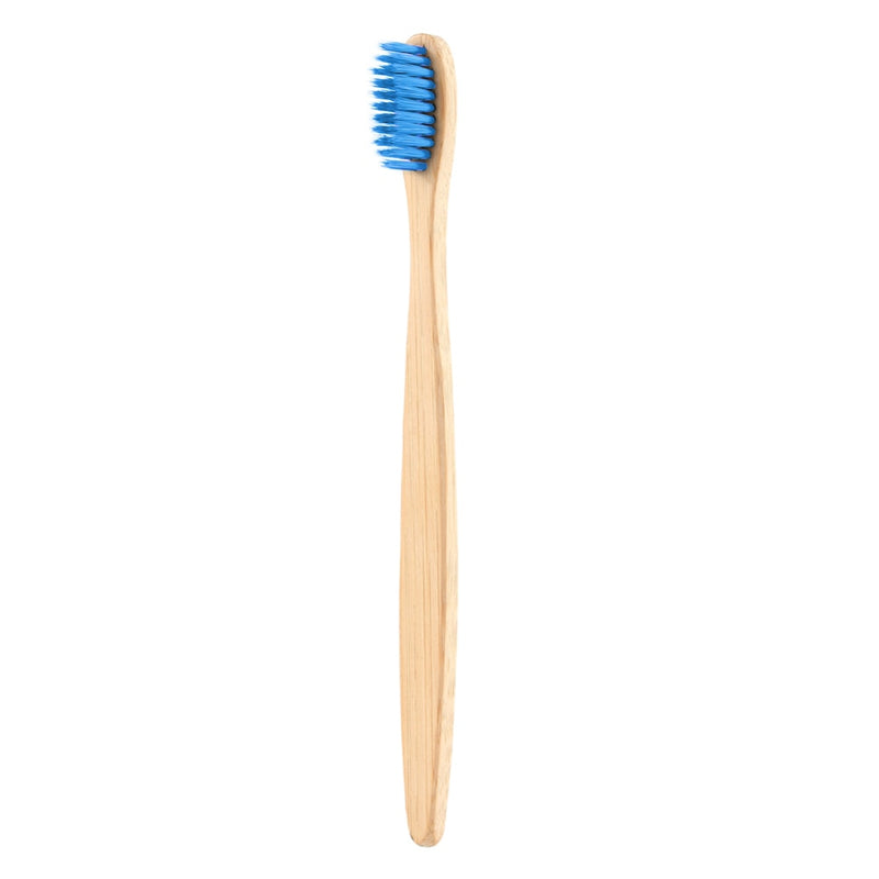 1Pc Natural Bamboo Toothbrush Flat Bamboo Handle Soft Bristle Toothbrush