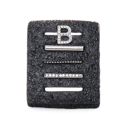 3pcs Apple Watch Band with Metal Charms Decorative Ring