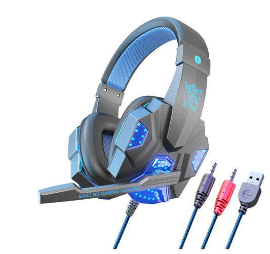 LED Light Wired Gamer Headset Gamers Toolkit