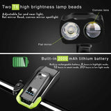 USB Rechargeable LED Bicycle Headlight With Horn